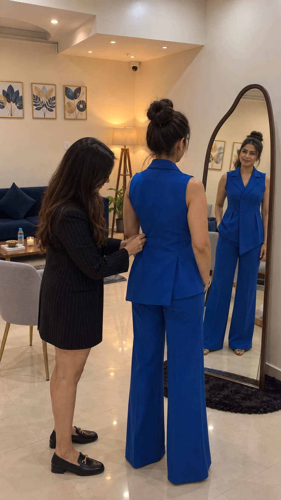 A fitting at the Jaey Experience Studio